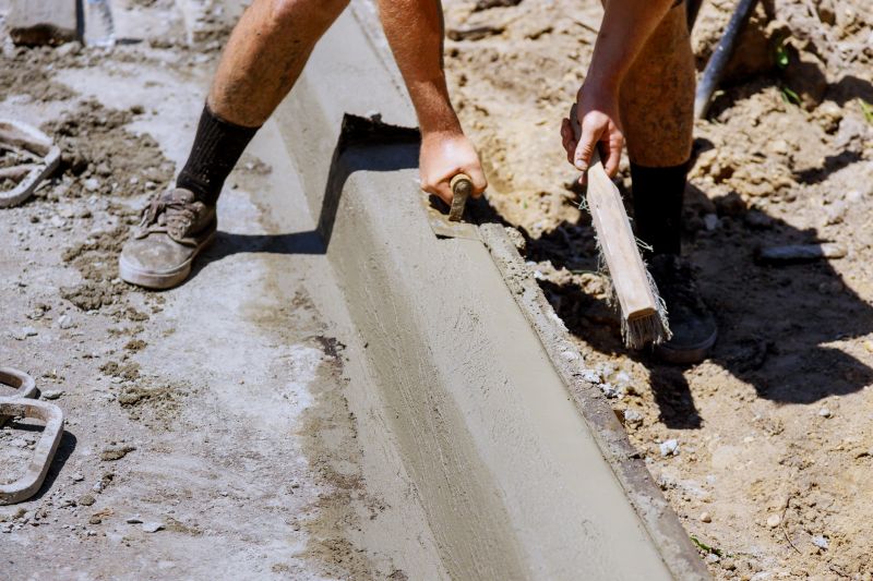 Concrete Yard Curbing Costs — Cost of Concrete Yard Curbing