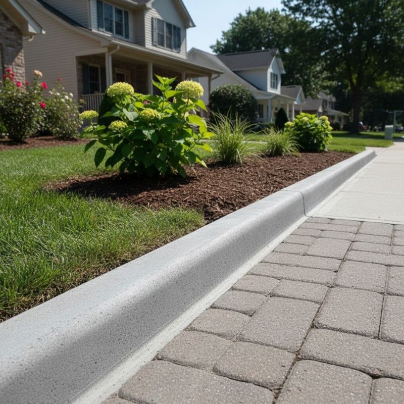 Concrete Yard Curbing